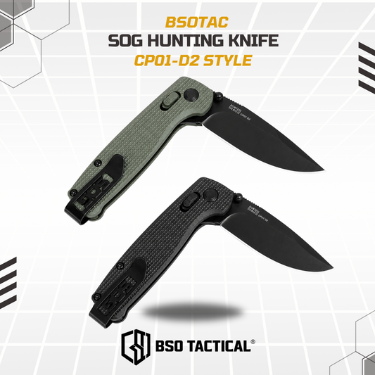 Pisau Lipat SOG Outdoor Knife Cryo D2 Style Hunting Camping Knives Survival EDC Gear