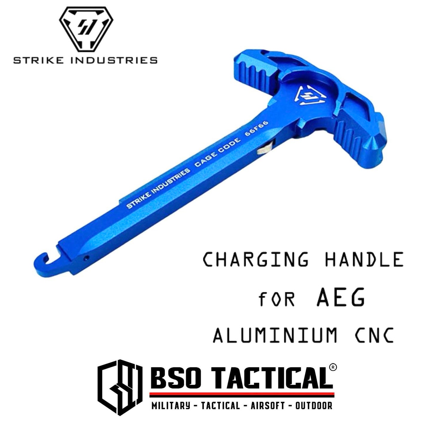 SI Style Latchless Charging Handle Metal CNC for WGG AEG M 4 AR 15