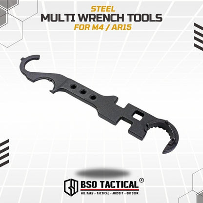 Kunci Serbaguna Tools Delta Ring Barrel Nut Buffer Tube Wrech Steel Material