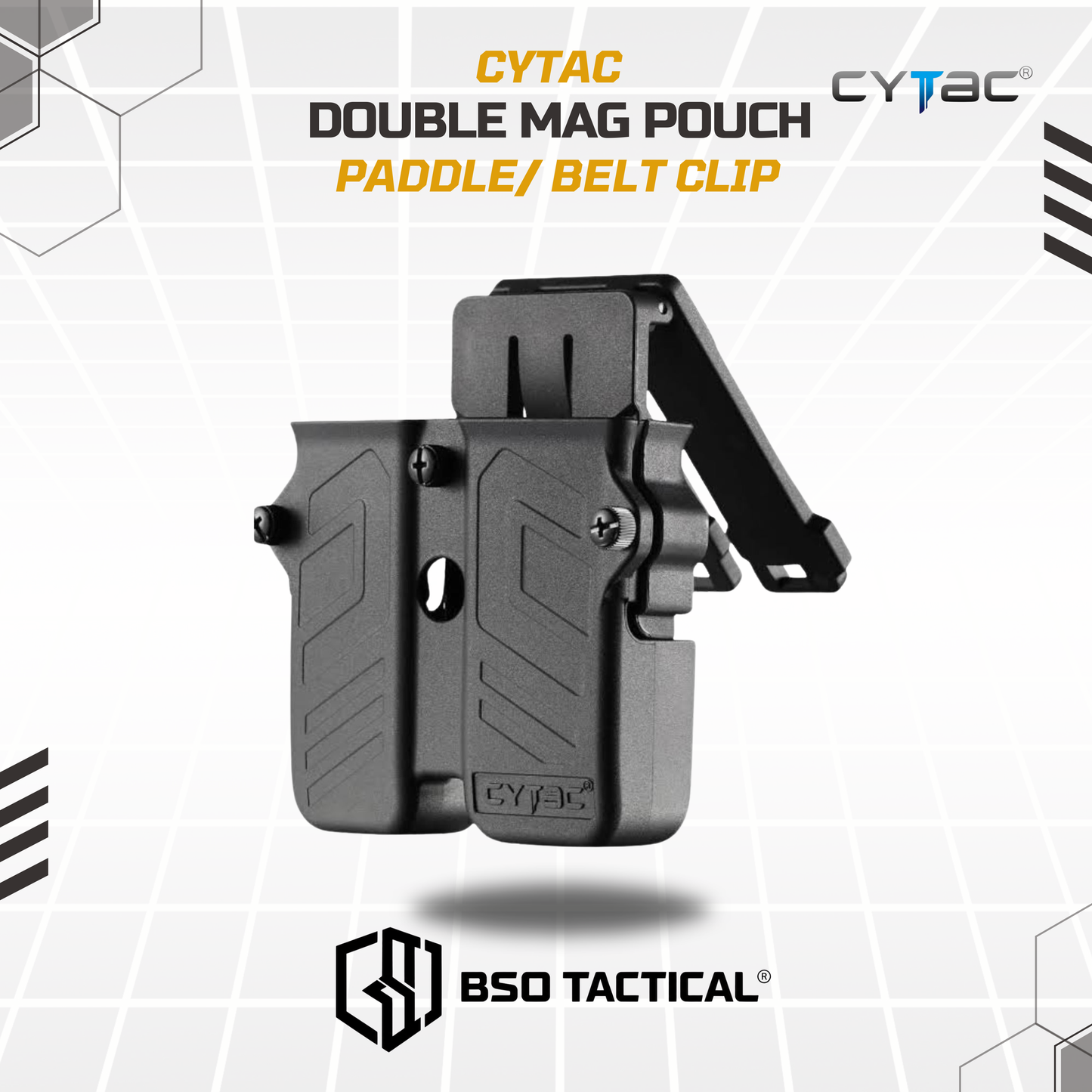 Cytac Tactical Double Mag Pouch 9mm Holster Universal - ORIGINAL