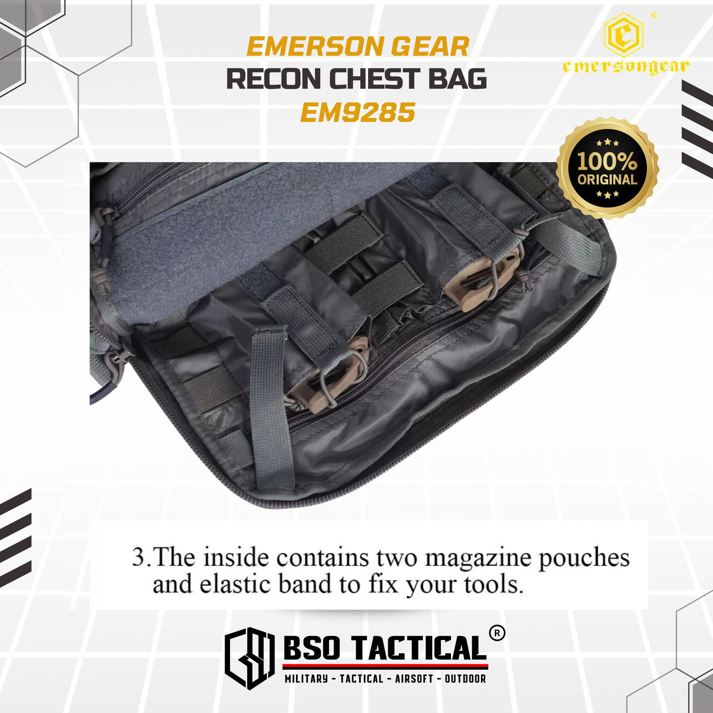 Emerson Gear Recon Tactical Outdoor EDC Chest Bag EM9285 - ORIGINAL