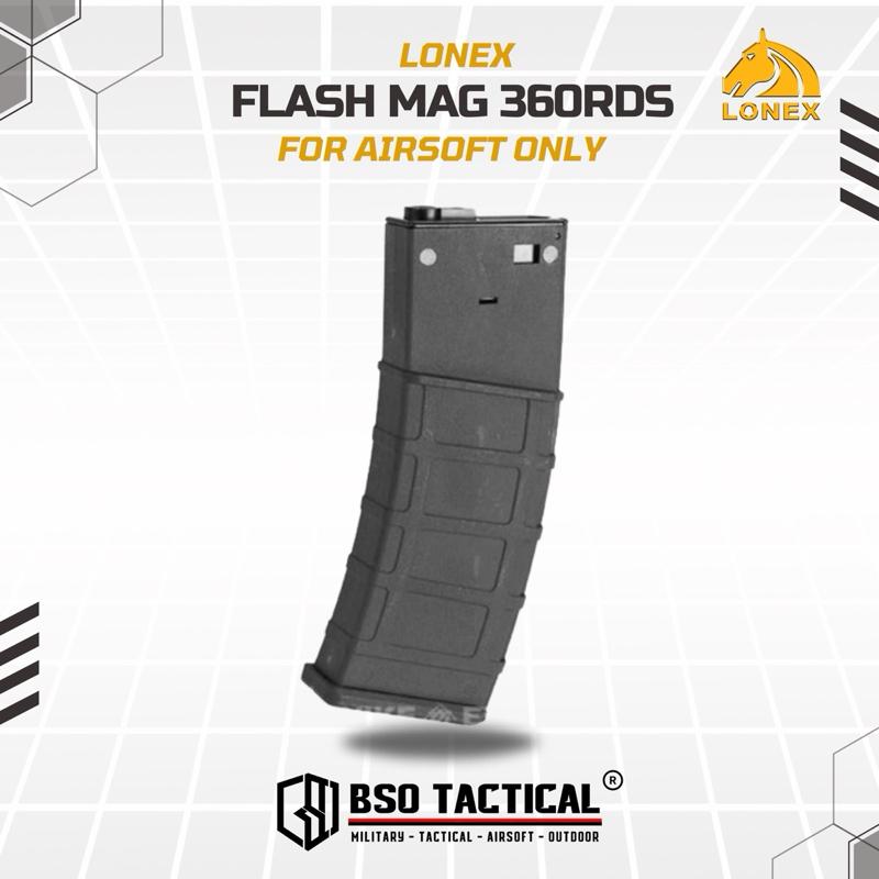 Lonex Mag Tarik 360 Rounds Metal Flash Mag High Cap