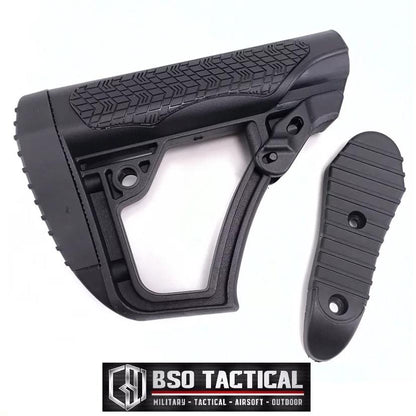 Popor Tactical DD Style Collapsible Buttstock Adjustable for Airsoft AEG GBBR