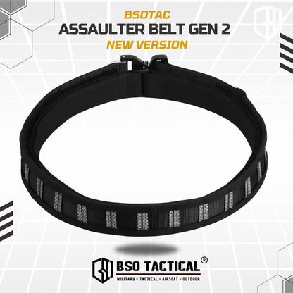 Ikat Pinggang WS Assaulter Tactical Belt Gen 2 Molle Warbelt Outdoor Quick Release Buckle 3 in 1