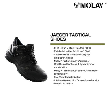 Sepatu Tactical Molay Jaeger Outdoor Shoes Low Camouflage