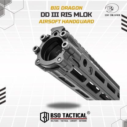 Big Dragon DD Style RIS III Handguard CNC Alumunium for Toys