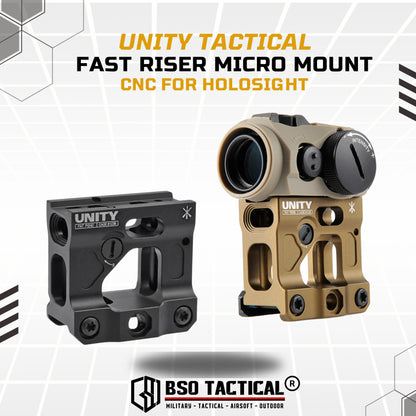Unity Tactical FAST Riser Micro Mount CNC for Holosight T1 T2 Romeo