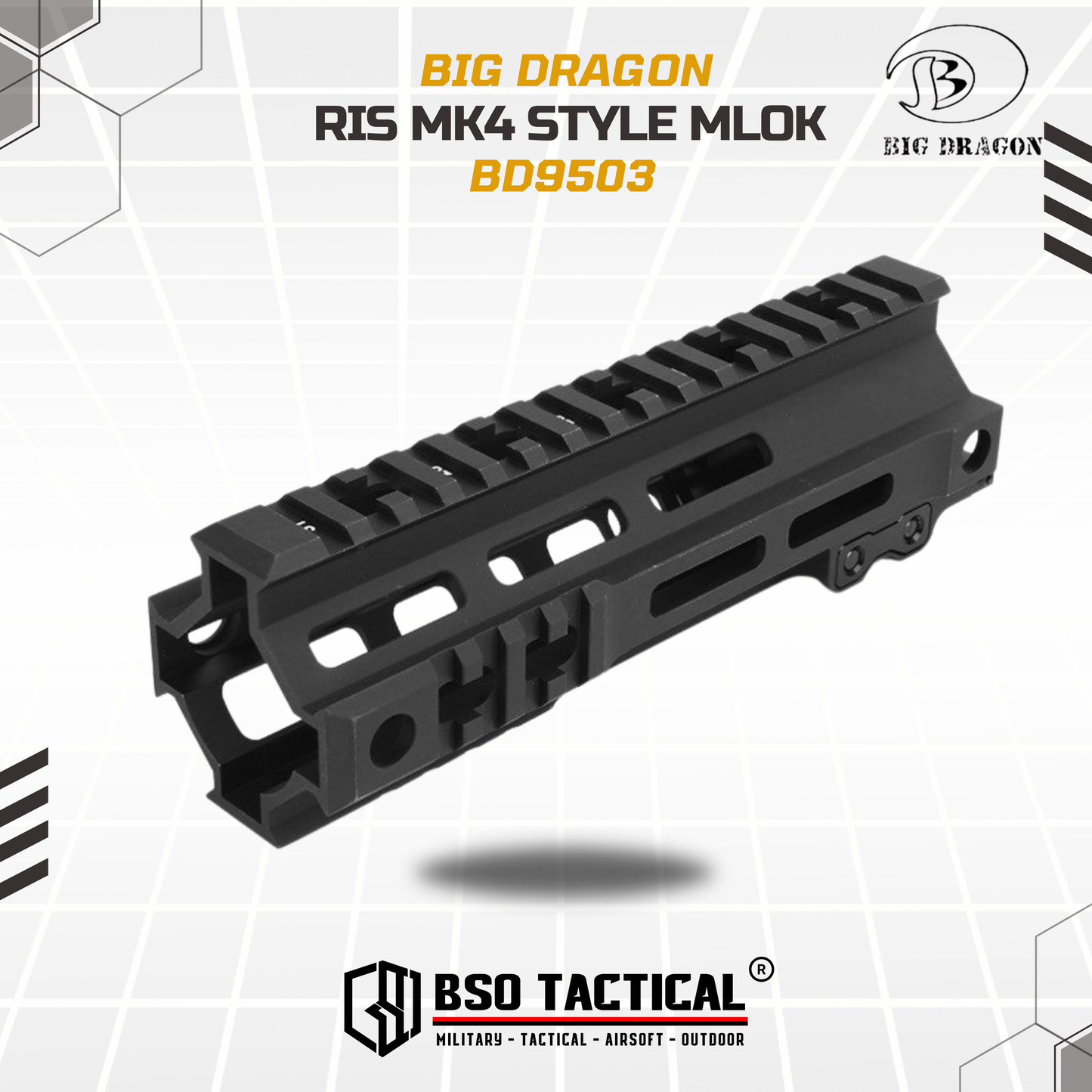 BD Tactical RIS Geiselle MLOK Modular Handguard MK4 7" 9.5" 13"