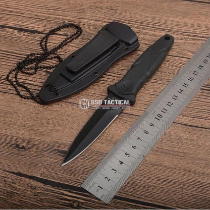 Pisau Hunting Outdoor Tactical SWHRT 3 Pisau Kalung Multifungsi With Kydex Sheath