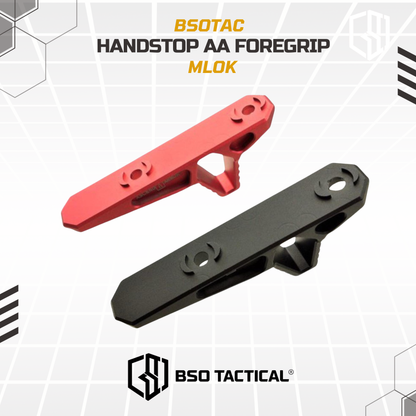 Handstop Kit AA Style Triangle CNC Angled Tactical Foregrip MLOK