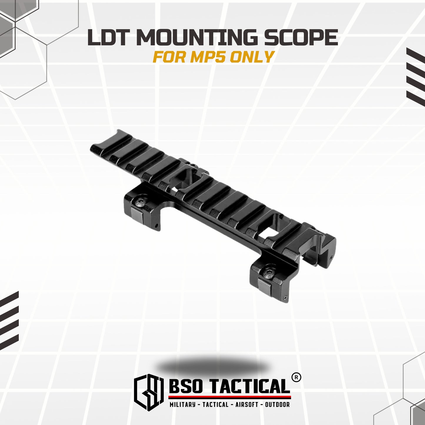 Rail Mount MP5 Top Rail for Optic Scope Full Metal