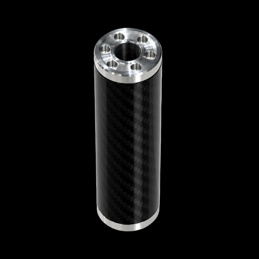 Trident Custom Mock Silencer Slim AEG 14mm CCW Flare Carbon