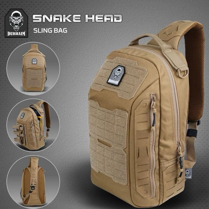 Tas Tactical Sling Bag Durhaim Snake Head Outdoor Daily EDC Bag - ORIGINAL