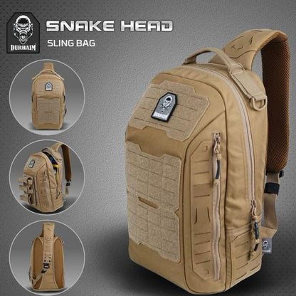 Tas Tactical Sling Bag Durhaim Snake Head Outdoor Daily EDC Bag - ORIGINAL