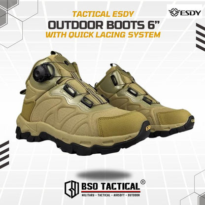 Sepatu Outdoor ESDY 6" Tactical Hiking Boots Import
