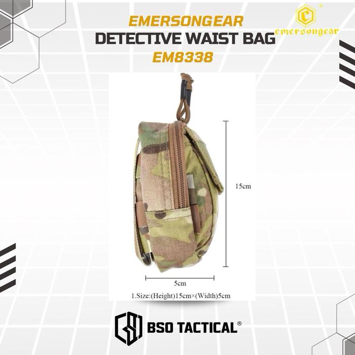 Emerson Gear Tactical Detective Waist Bag Multifunction Pouch EDC Molle Original EM8338