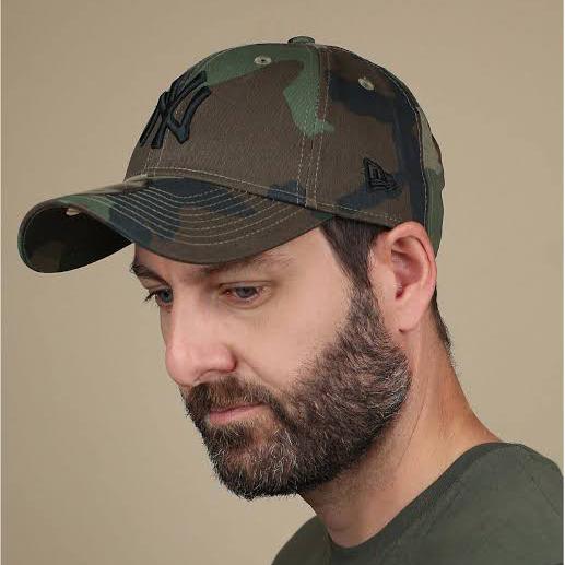Topi New Era 9Forty New York Yankees Cap Woodland Camo ORIGINAL