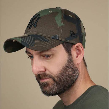 Topi New Era 9Forty New York Yankees Cap Woodland Camo ORIGINAL