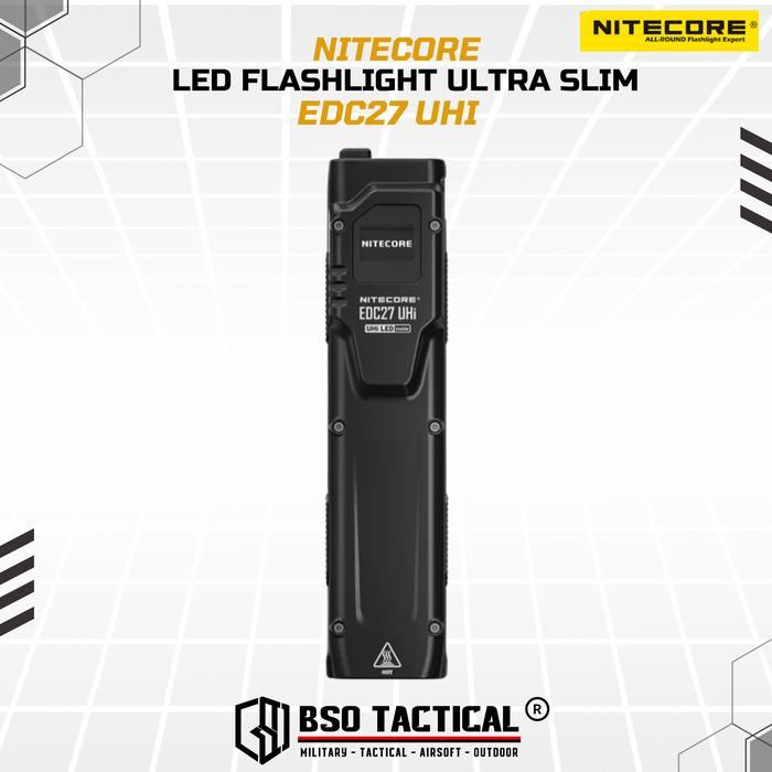 NITECORE Senter LED Flashlight Ultra Slim UHi 20 OLED 3100 Lumens - EDC27 UHi