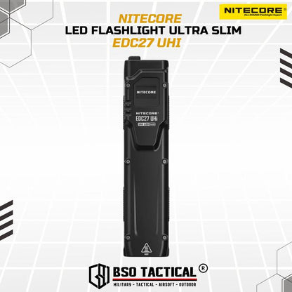 NITECORE Senter LED Flashlight Ultra Slim UHi 20 OLED 3100 Lumens - EDC27 UHi