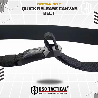 Ikat Pinggang Tactical Belt Rustproof Canvas Metal Buckle Casual Outdoor Belt