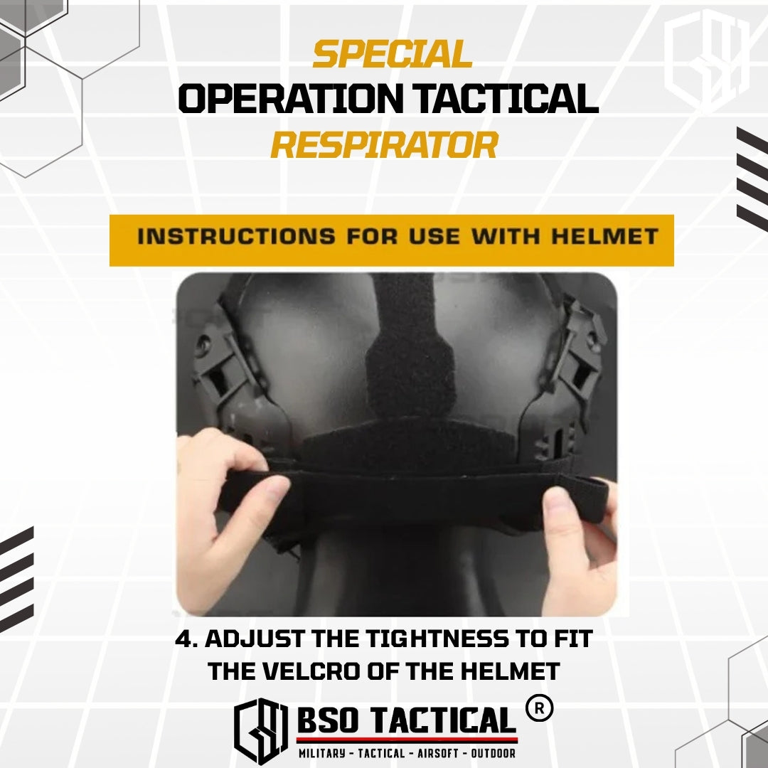 SOTR Style Tactical Mask Breather Hepa Filter Function Special Respirator