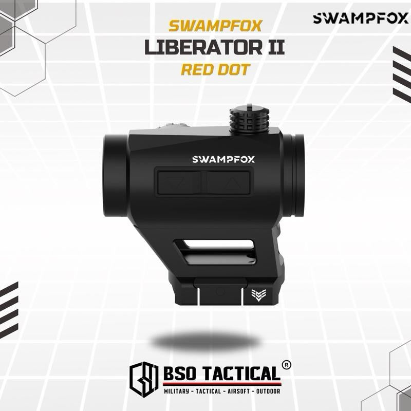 Swampfox LIBERATOR II Tactical Red Dot with Low and High Riser Picatinny
