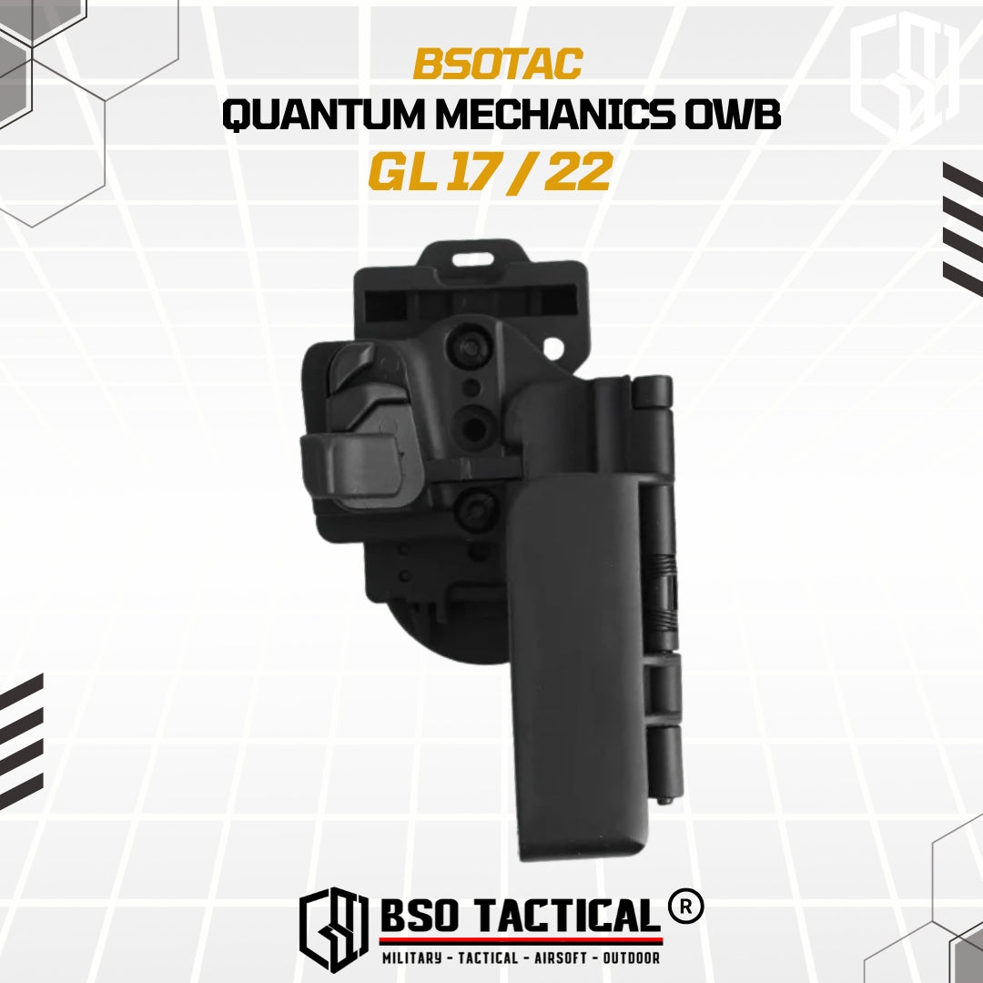 Tactical Holster Quantum Mechanics OWB Quick Release IPSC GL17 19 22