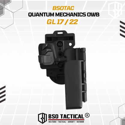 Tactical Holster Quantum Mechanics OWB Quick Release IPSC GL17 19 22