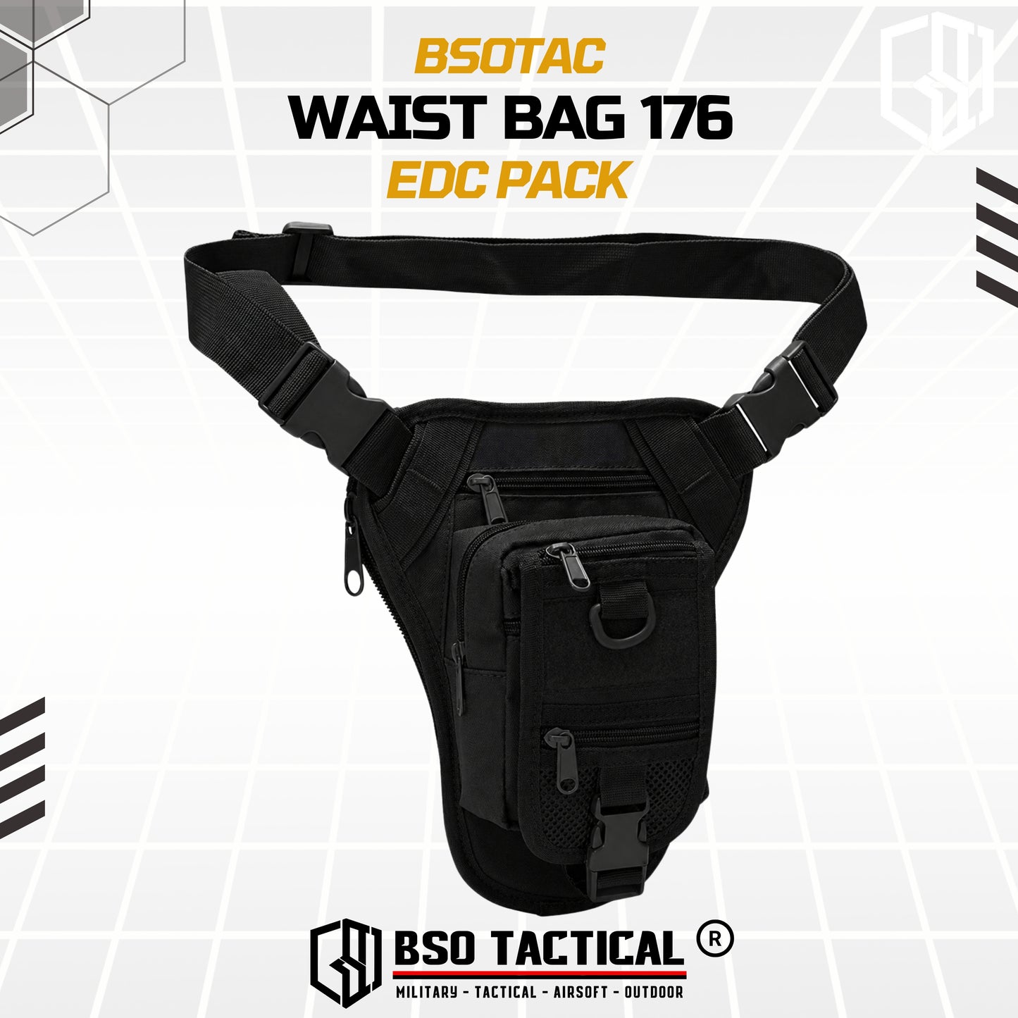 Tas Selempang Pinggang Tactical Waist Bag EDC Pack - TS176