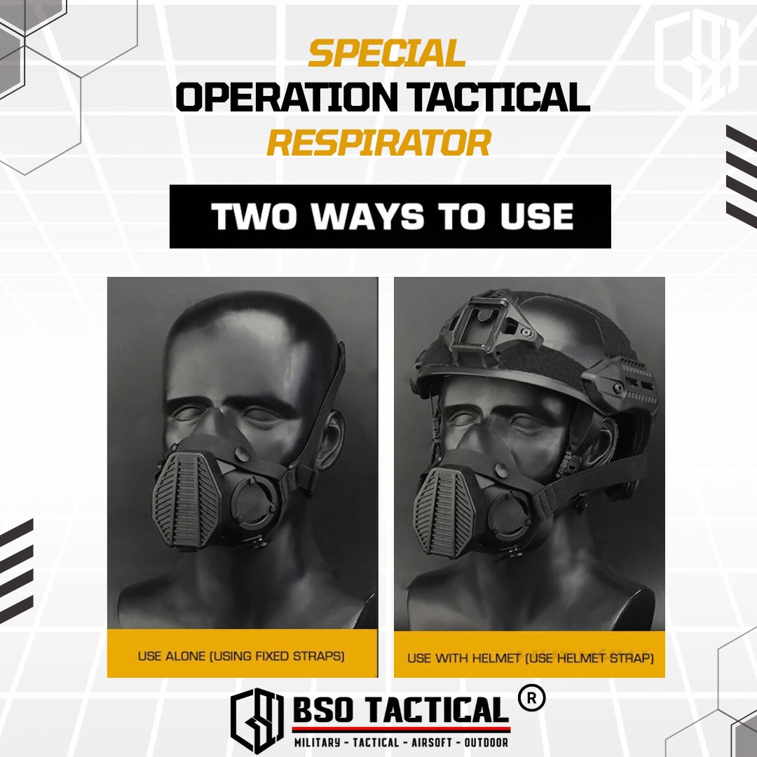 SOTR Style Tactical Mask Breather Hepa Filter Function Special Respirator