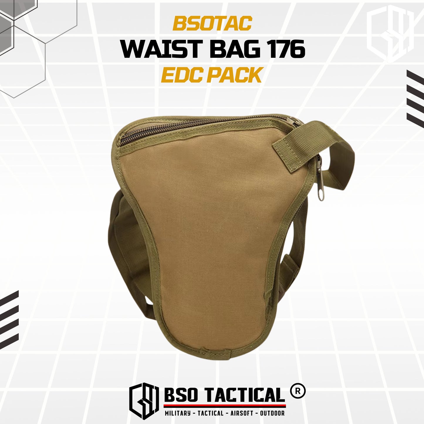Tas Selempang Pinggang Tactical Waist Bag EDC Pack - TS176