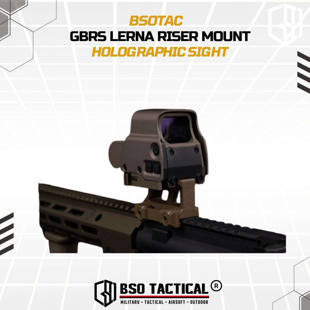 GBRS Lerna Riser Mount Kit Picatinny Rail for Holosight 2.91" CNC