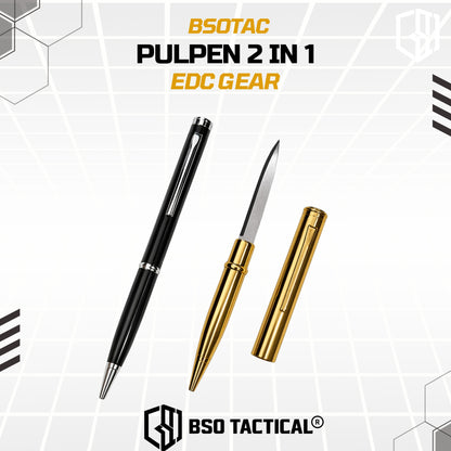 Pulpen Tactical 2 In 1 Pen Hidden Knives EDC Every Day Carry Outdoor Camping
