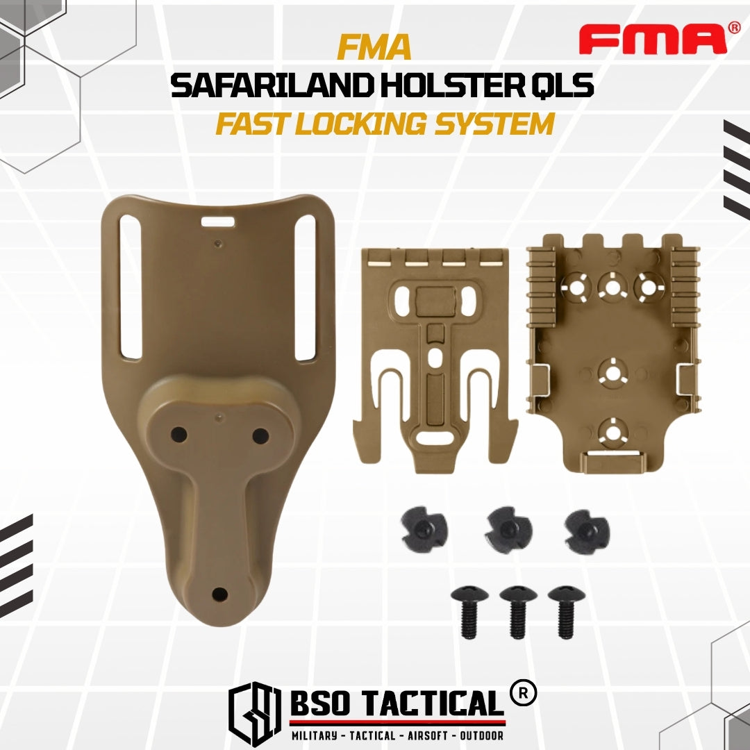 FMA Safariland Style QLS Fast Quick Locking System Holster