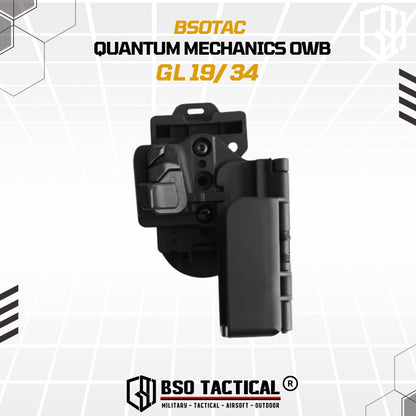 Tactical Holster Quantum Mechanics OWB Quick Release IPSC GL17 19 22
