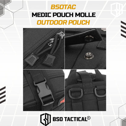 Tactical Medic Pouch 600D Molle Outdoor Military Pouch Free Patch
