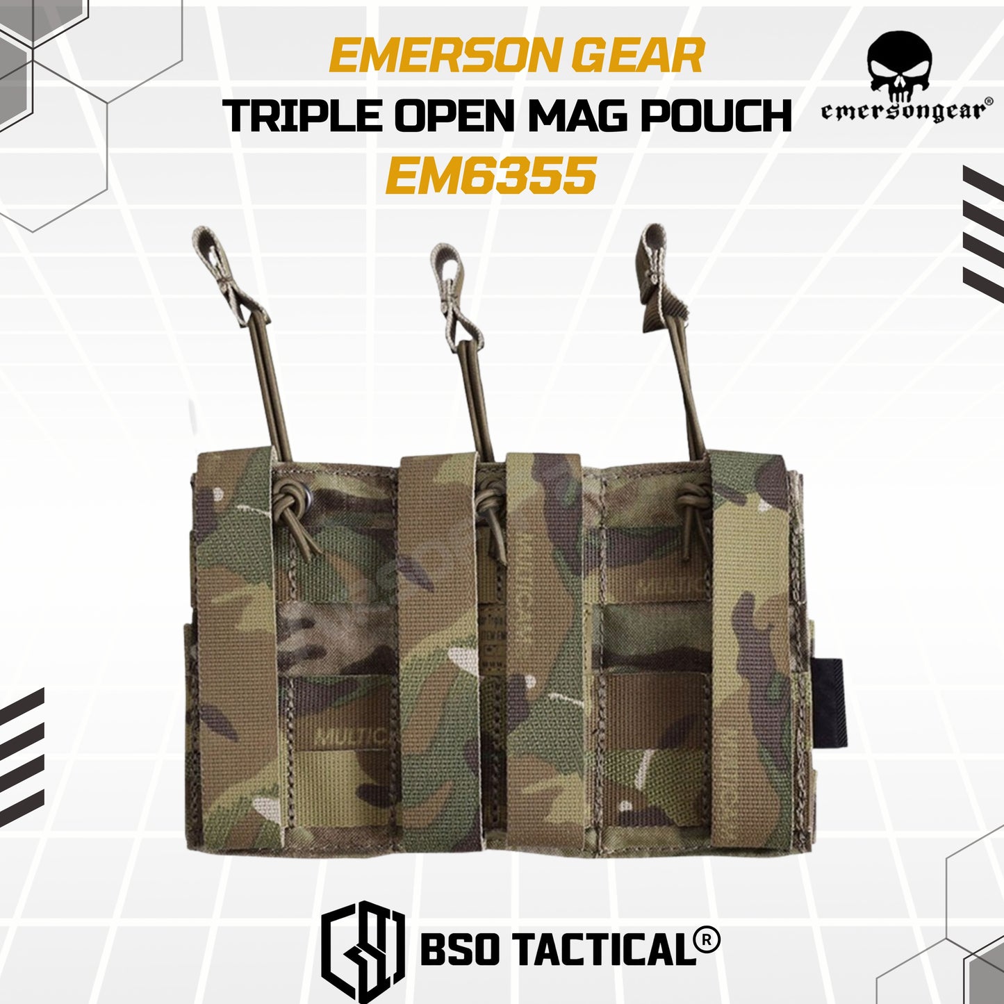 Emerson Gear Pouch Molle Triple Open Mag Pouch 500D Bag