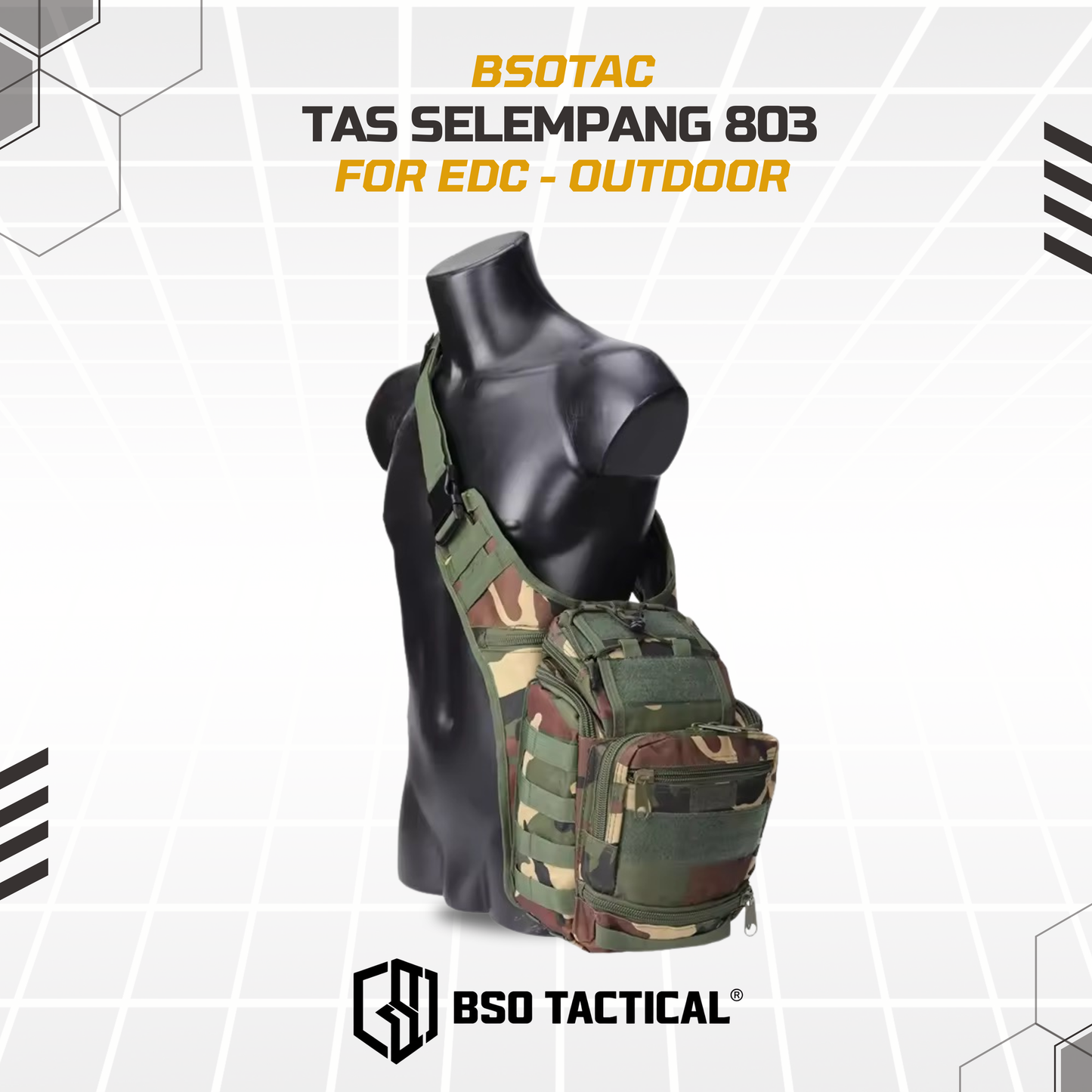 Tas Selempang Outdoor 803 EDC Bag Casual Daily Pack Multifungsi - TS803