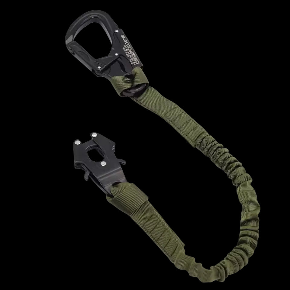 Tali Elastic Cord Retention Lanyard Tactical Quick Release Alumunium Buckle