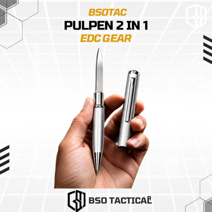 Pulpen Tactical 2 In 1 Pen Hidden Knives EDC Every Day Carry Outdoor Camping