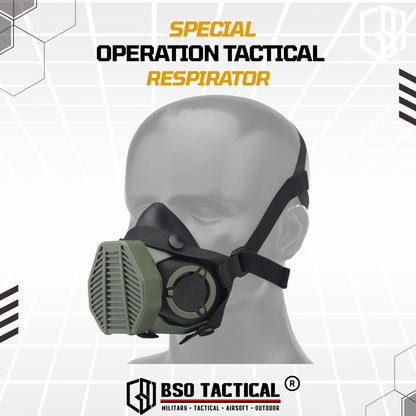 SOTR Style Tactical Mask Breather Hepa Filter Function Special Respirator