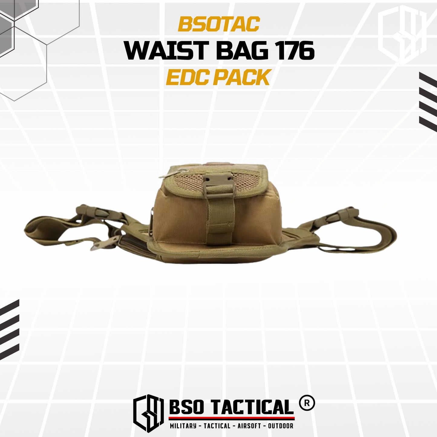 Tas Selempang Pinggang Tactical Waist Bag EDC Pack - TS176