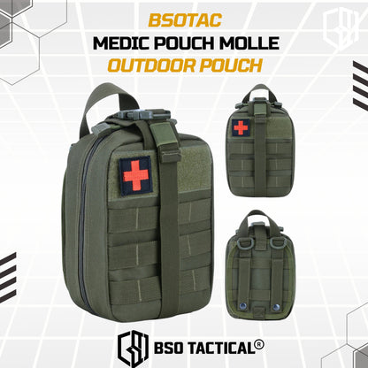 Tactical Medic Pouch 600D Molle Outdoor Military Pouch Free Patch
