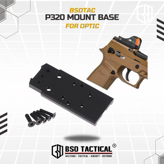 Mount Base P320 M17 M18 Rear Sight Mount Plate Universal Red Dot Sight