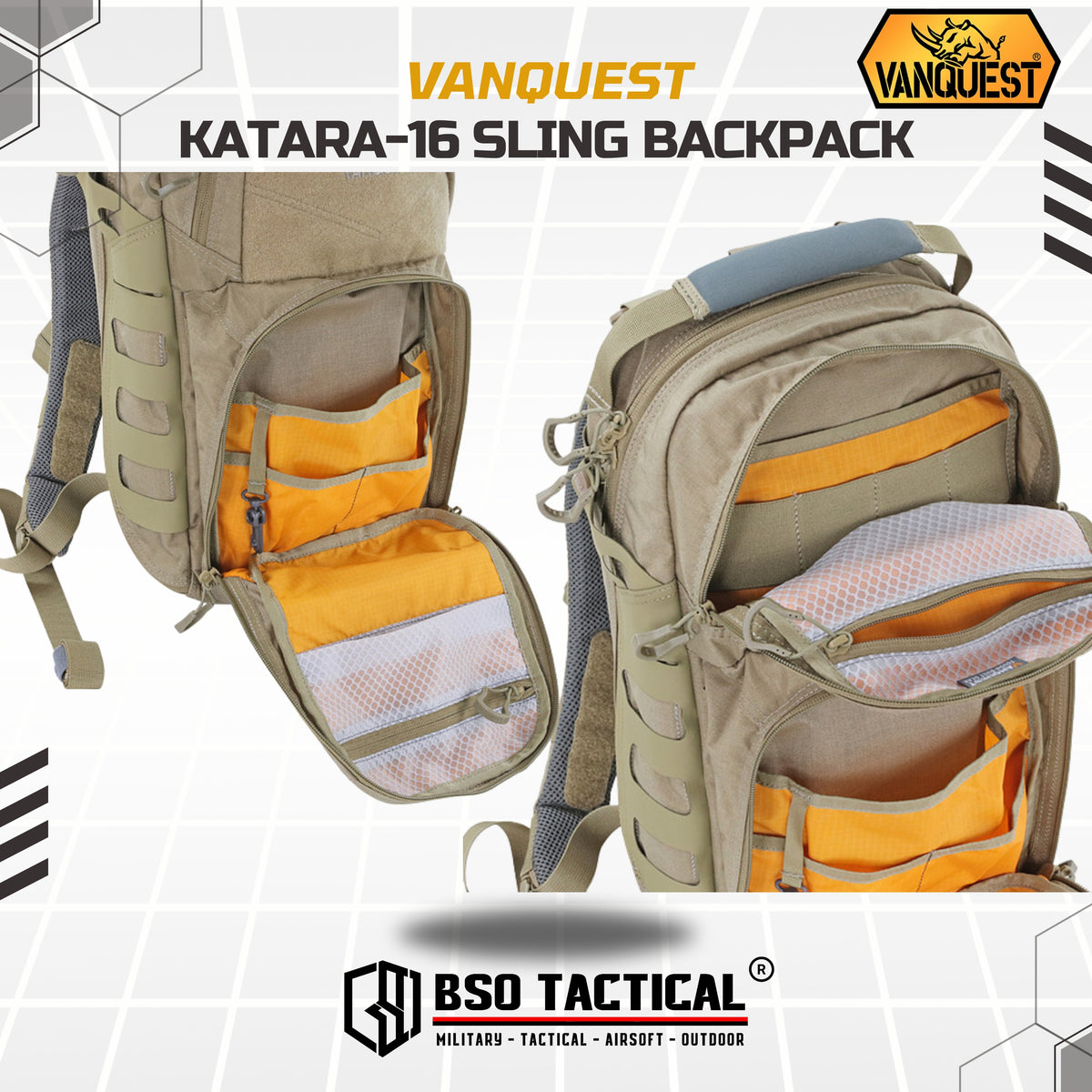 Tas Ransel Tactical Vanquest Katara 16 EDC Outdoor Backpack Slinger
