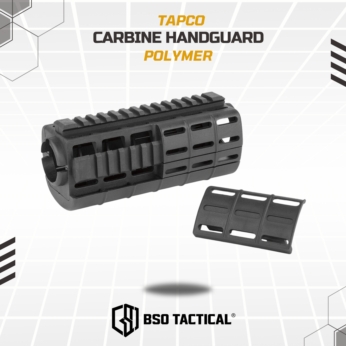RIS Tapco Intrafuse Carbine AR Handguard Picatinny Rails Polymer