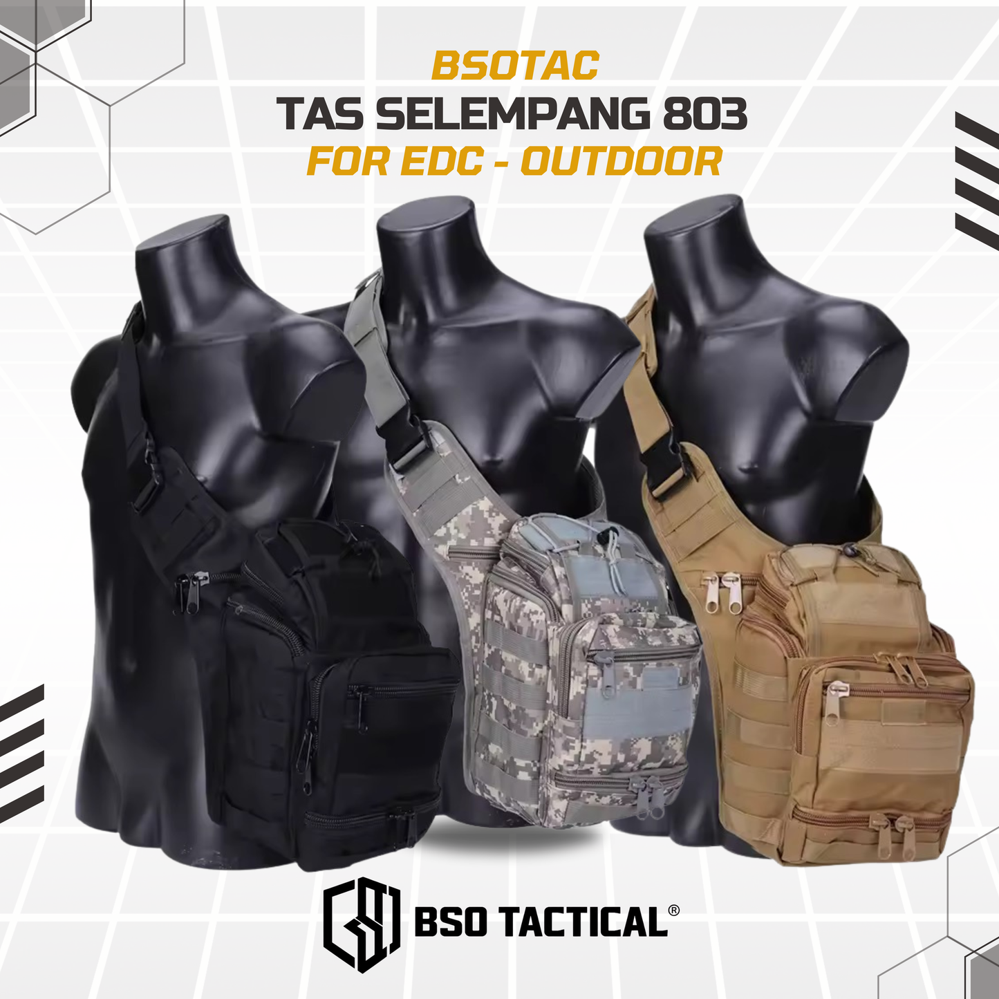 Tas Selempang Outdoor 803 EDC Bag Casual Daily Pack Multifungsi - TS803