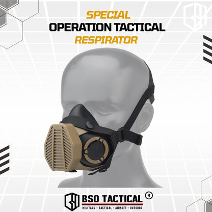 SOTR Style Tactical Mask Breather Hepa Filter Function Special Respirator