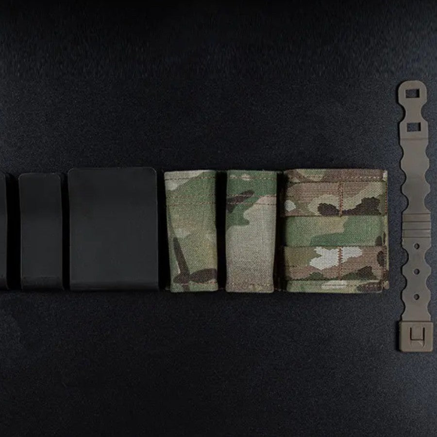 WoSport Kywi 3 Slot MG Pouch Double 9mm Single 556 Molle untuk Ikat Pinggang Tas Rompi Backpack Molle Multifungsi